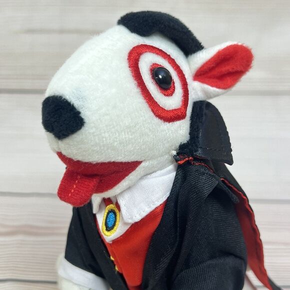 Target BULLSEYE Plush Dracula Vampire Costume Dog Limited 1st Edition 6” Stuffed - Picture 2 of 13